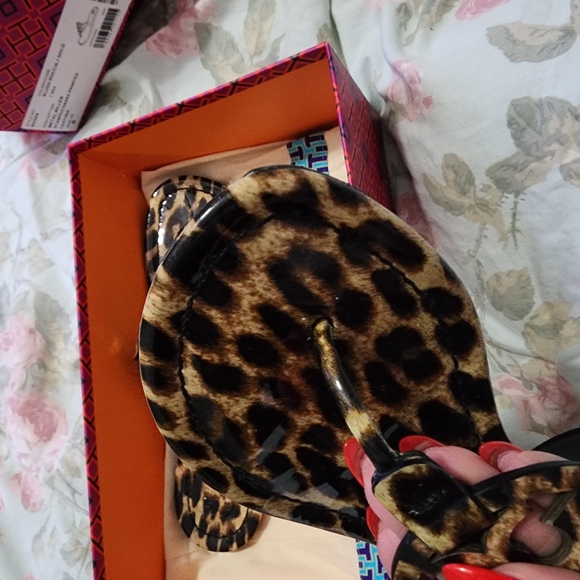 Tory Burch Leopard Print Sandals - Picture 7 of 8